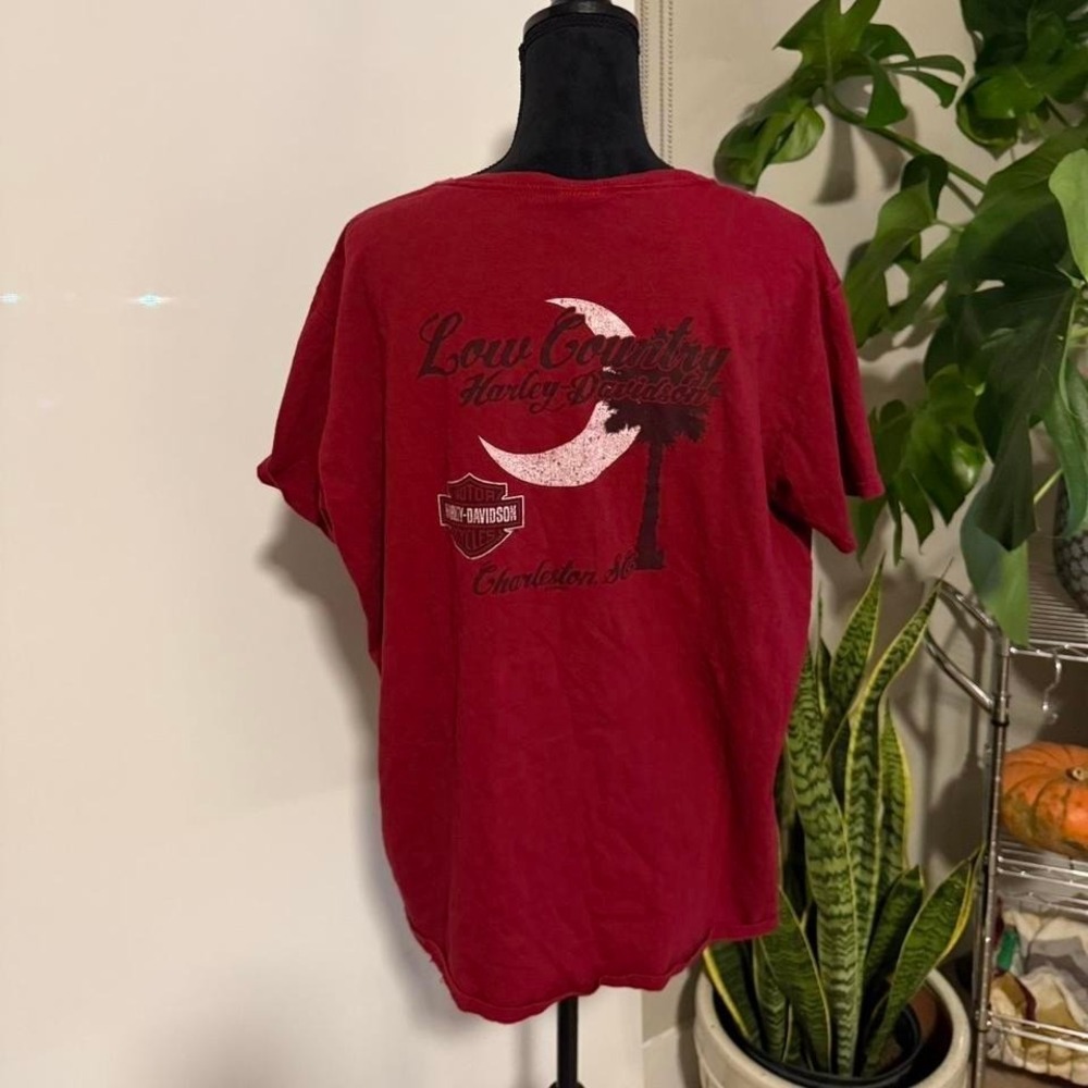 Harley Davidson South Carolina Tee Red 3XL State Graphic Shirt - Picture 4 of 6